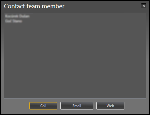 ScrumDesk for Windows Contact team member collaboration
