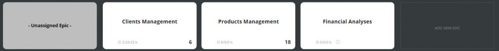 scrumdesk add new epic product owner