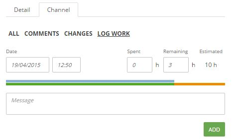 scrumdesk pracovný výkaz, time sheet work log worklog