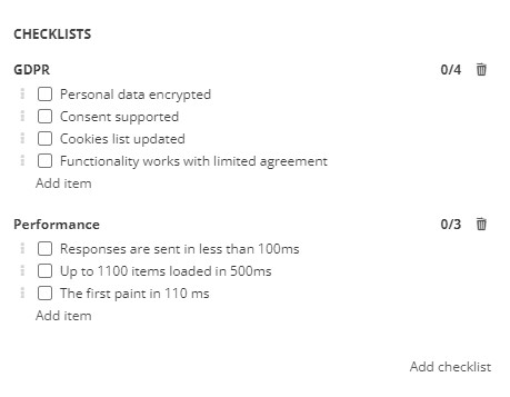 Checklists Checklist checklists