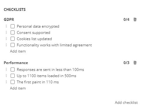 Checklists Checklists