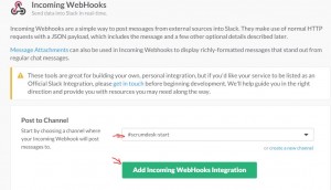 scrumdesk slack integration webhook choose channel scrum project management tool