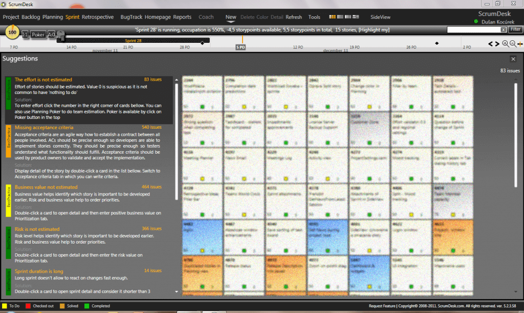 scrumdesk windows agile assessment tips coach scrummaster