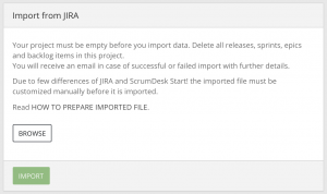 ScrumDesk Import Jira Agile