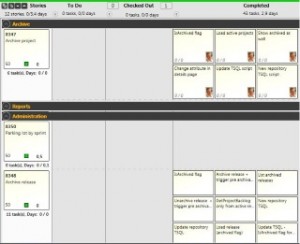 scrumdesk windows kanban board swimlanes user story task card scrum project management tool