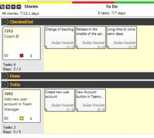 scrumdesk windows Kanban board swimlanes user story task scrum agile