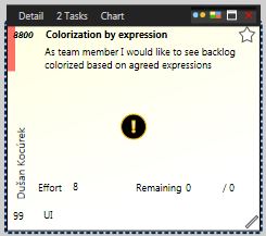 scrumdesk windows due date overdued user story