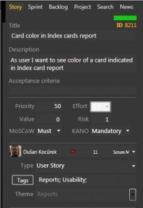 scrumdesk user story detail acceptance criteria business prioritization scrum project management tool