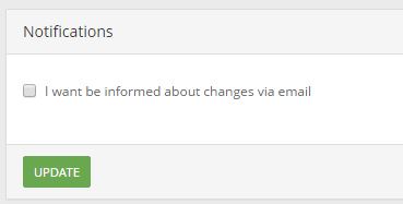 scrumdesk project general settings email notification