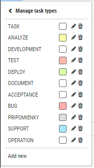 scrumdesk add task type management definition of done dod scrummaster