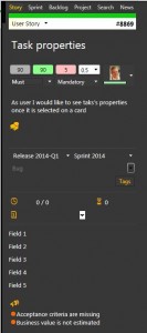 scrumdesk windows user story task detail side view