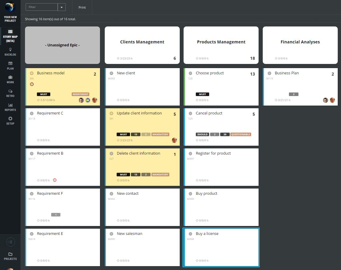 ScrumDesk, Scrum project management tool