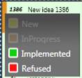 scrumdesk windows (retired) retrospective idea card implementation status