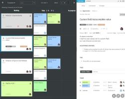 scrumdesk kanban board swimlanes scrum project management tool