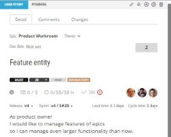 scrumdesk user story index card details scrum project management tool