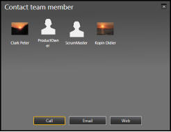 scrumdesk windows contact team member