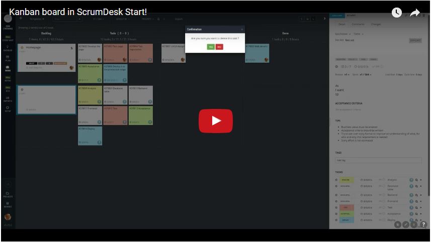 scrumdesk kanban video