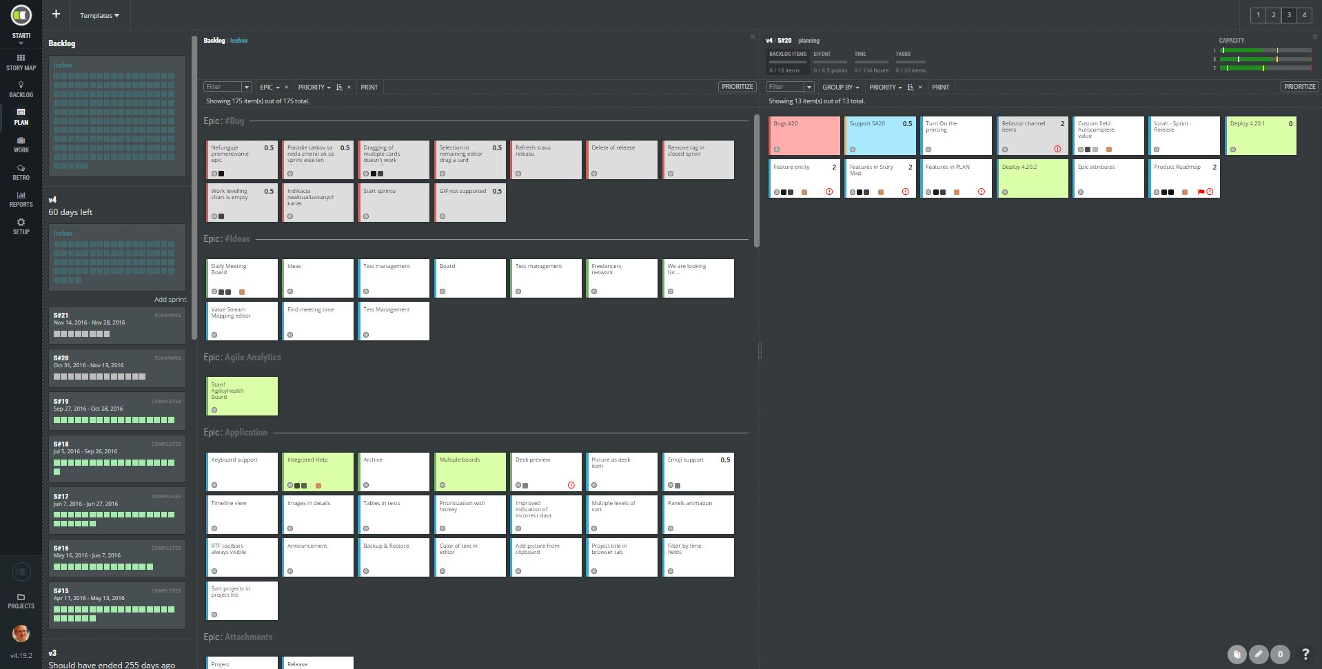 scrumdesk release planning user stories prints product owner iteration scrum agile