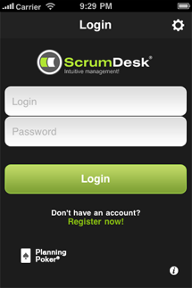 scrumdesk ios login scrum project management tool agile