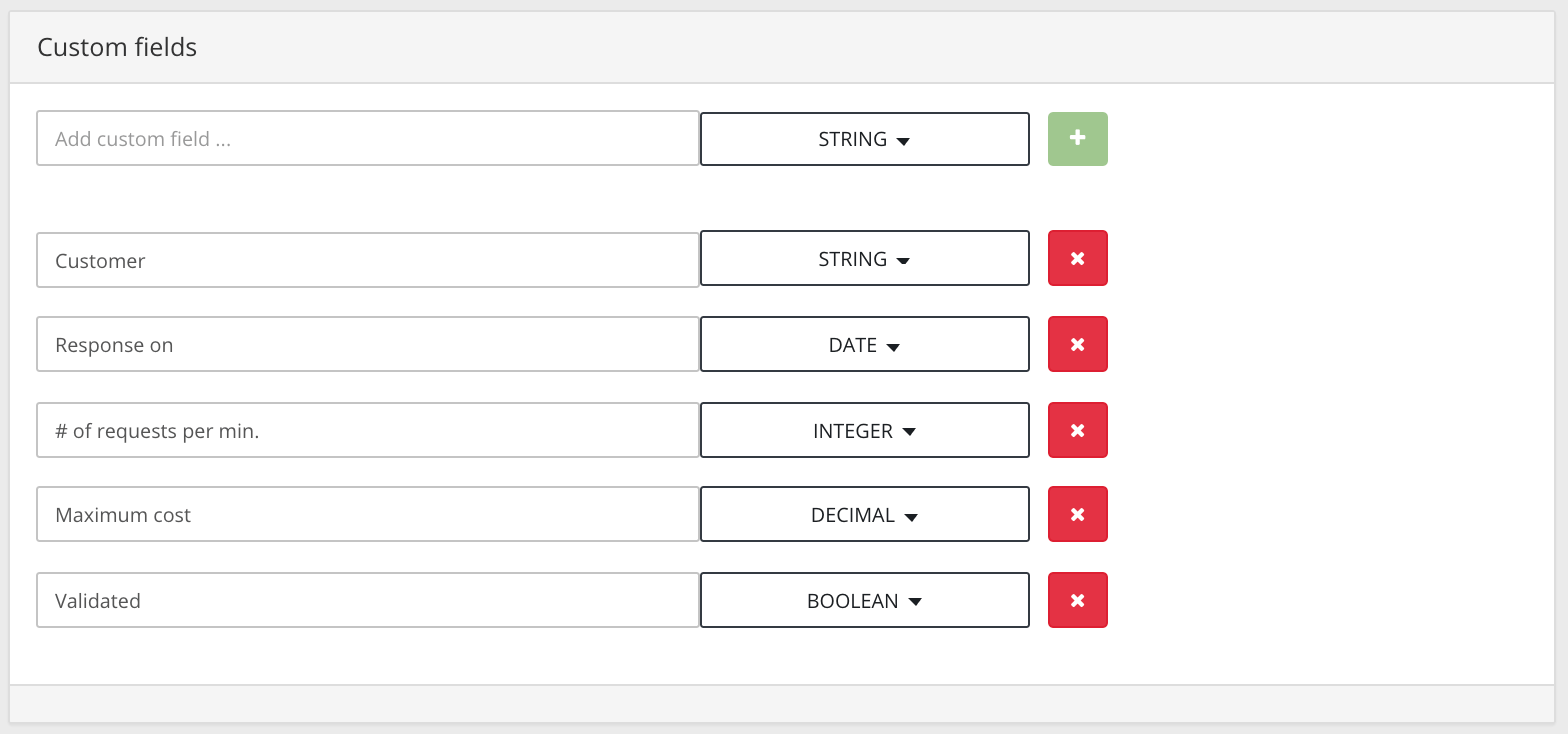 scrumdesk custom fields configuration