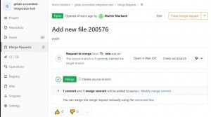 scrumdesk gitlab merge request integration