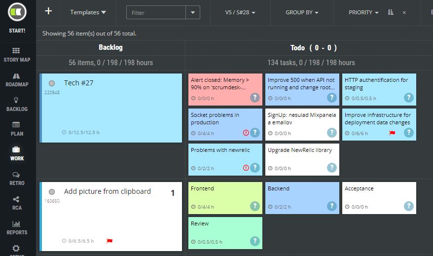 how to level performance business and technical requirements in product backlog owner scrum agile