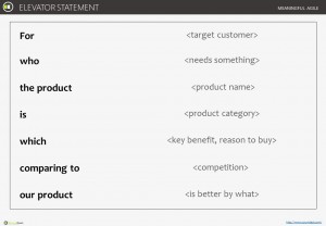 Elavator statement template