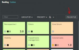 scrumdesk prioritize backlog plan icebox sprint release scrum project management tool