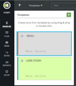 scrumdesk define story template owner scrum project management tool